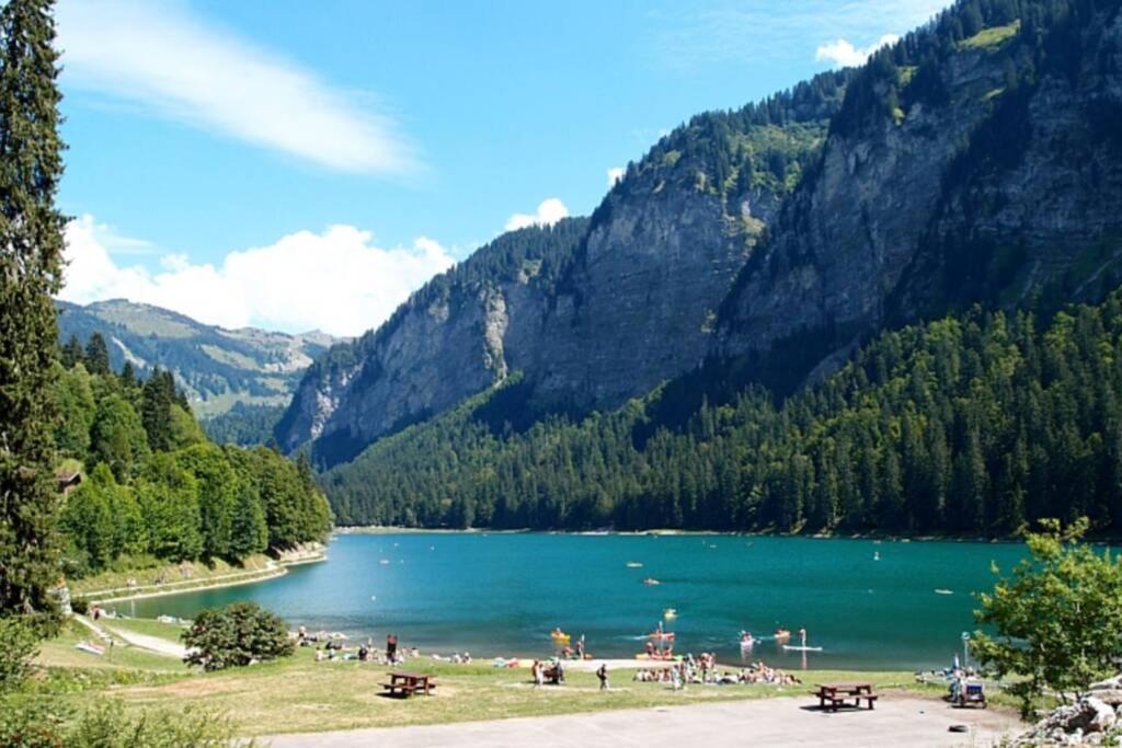 Le Relai S34 - Grand Et Lumineux Studio Avec Coin Montagne 4-6 Pers Avec Wifi, 50M Des Pistes, Grand Balcon Expose Sud, Draps Non Compris Saint-Jean-dʼAulps Exteriör bild