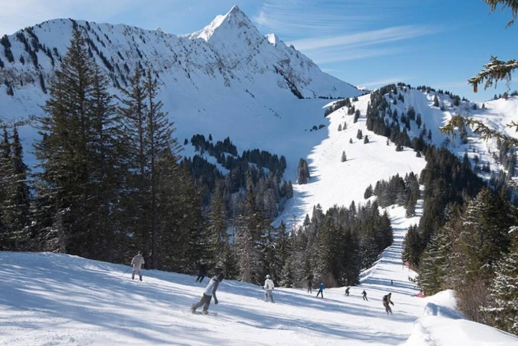 Le Relai S34 - Grand Et Lumineux Studio Avec Coin Montagne 4-6 Pers Avec Wifi, 50M Des Pistes, Grand Balcon Expose Sud, Draps Non Compris Saint-Jean-dʼAulps Exteriör bild
