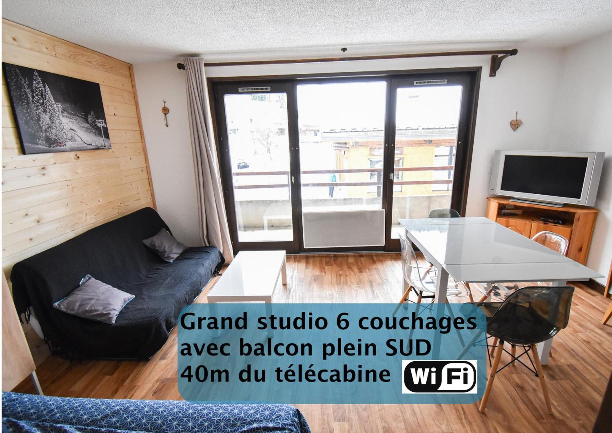 Le Relai S34 - Grand Et Lumineux Studio Avec Coin Montagne 4-6 Pers Avec Wifi, 50M Des Pistes, Grand Balcon Expose Sud, Draps Non Compris Saint-Jean-dʼAulps Exteriör bild